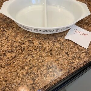 Pyrex White Divided Serving Dish